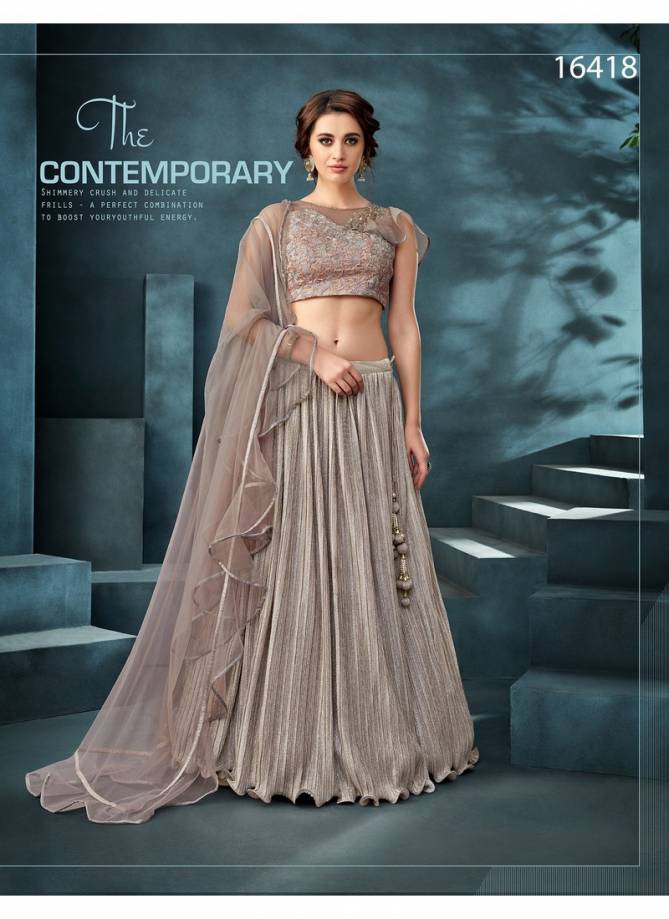 Mohmaya Latest Designer Heavy Thread Cord And Sequins Embroidery Tassel Work Party Wear Indo Western Lehenga Collection